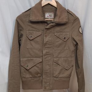 A.KURTZ szS tan khaki bomber jacket great conditio